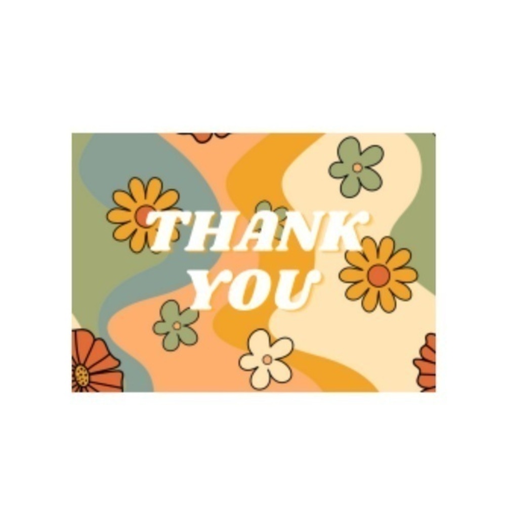 20 (4” x 6”) Thank You Cards for your small business. BRAND NEW